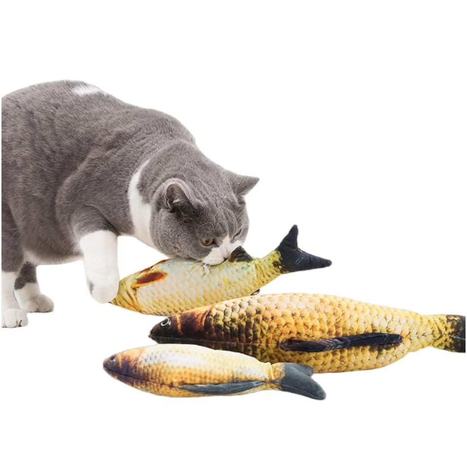 Pet Cat Favor Fish Toy Stuffed Fish Shape Cat Scratch Board Scratching Post plush toys For Cat Pet Toy Pet Products Supplies