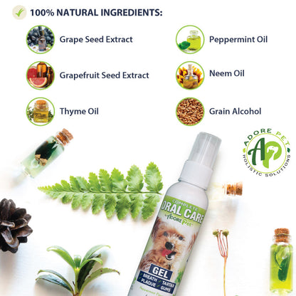 Peppermint Dental Gel for Dogs — No-Brush Plaque & Bad Breath Solution