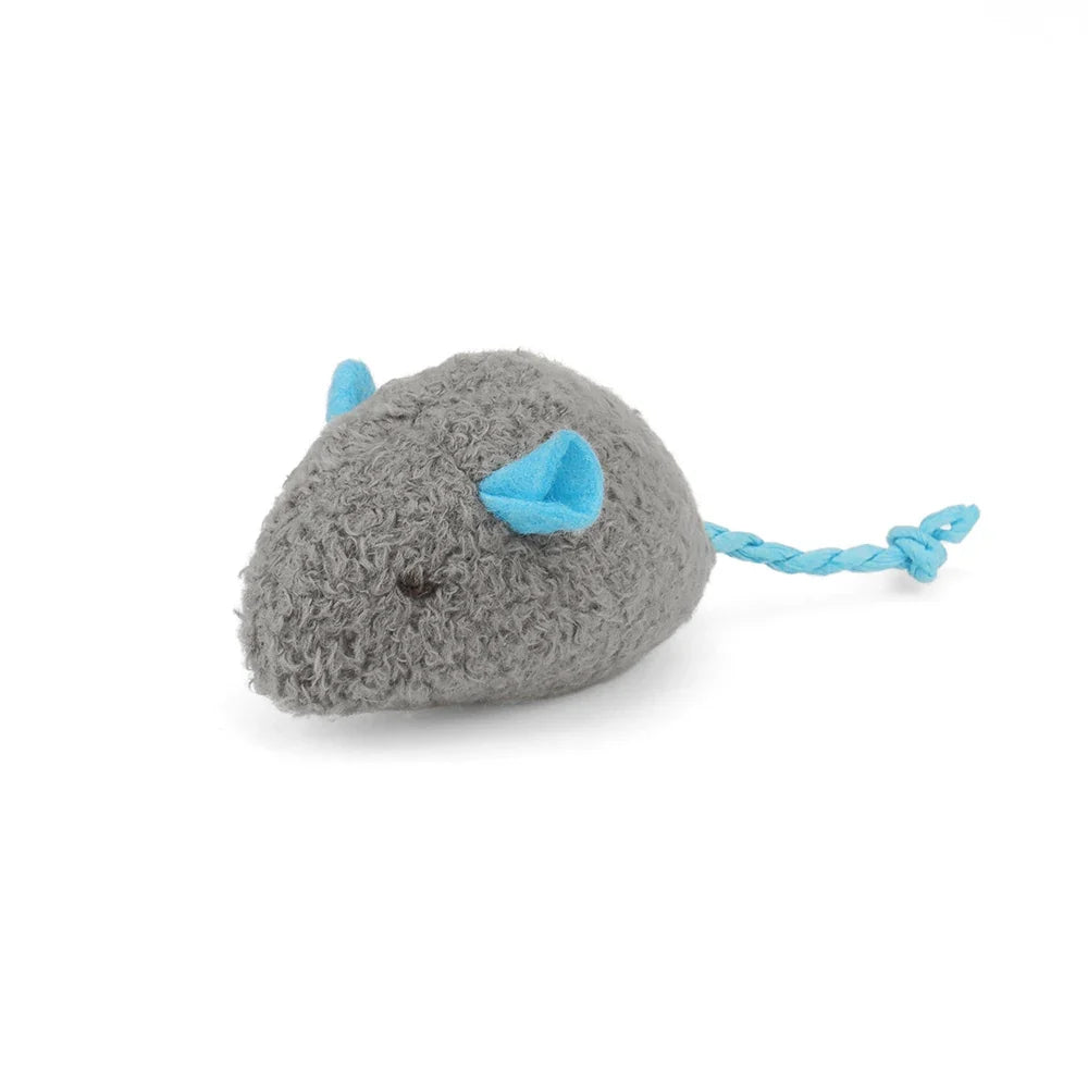 12pcs Funny Interactive Mouse Cat Toys Catnip Mice Plush Pet Toy Training Play Kitten Supplies