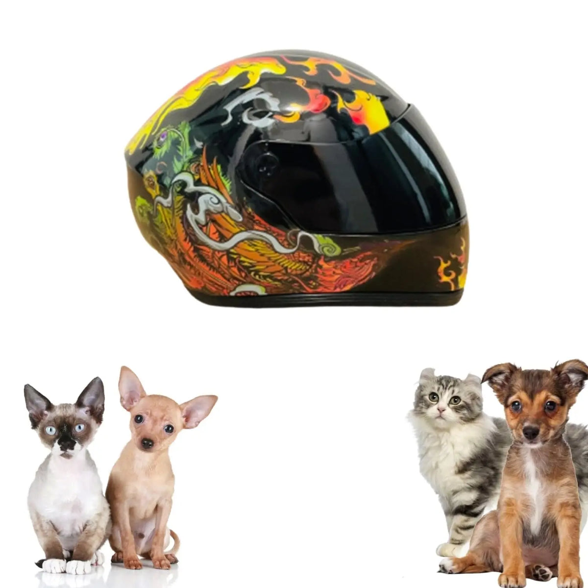 Cat Motorcycle Helmet Full Face Outdoor Riding Helmet Hat ABS material Cat Dog Doggie Puppy Kitten Pet Supplies Racing PINK NEW
