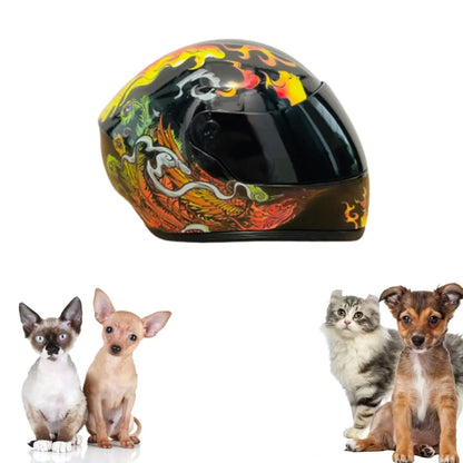 Cat Motorcycle Helmet Full Face Outdoor Riding Helmet Hat ABS material Cat Dog Doggie Puppy Kitten Pet Supplies Racing PINK NEW